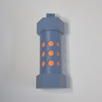 Dunkelblau / Orange