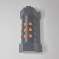 Schwarz / Orange
