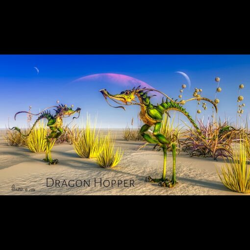Dragon Hopper 3D-Modell Szene