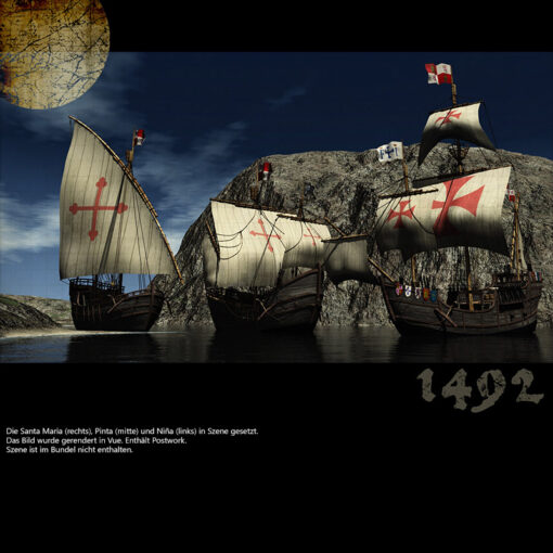 Flotte des Kolumbus - Fleet Columbus - 3D Model