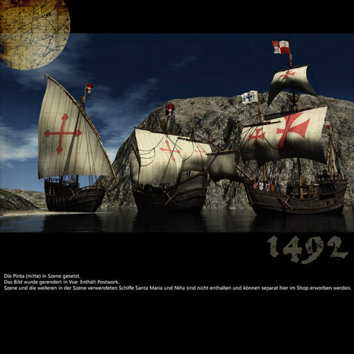 Pinta - Kolumbus Schiff - Columbus Ship - 3D Model
