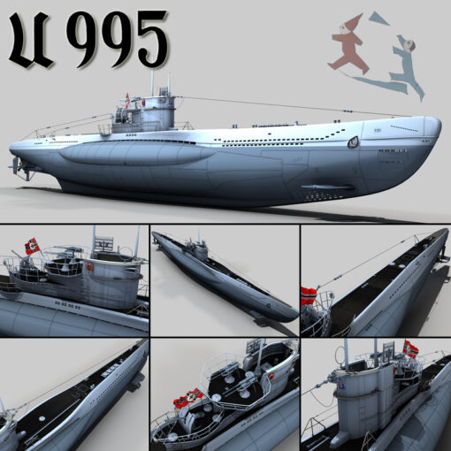 U995 U-Boot Typ VII C/41 [Digital] – Bild 1