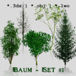 Baum-Set 1 - Five Trees [Digital]