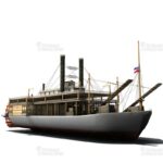 Mississippi Raddampfer 3D Model