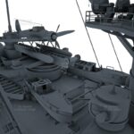 Panzerschiff Admiral Graf Spee Kriegsmarine 3D Model