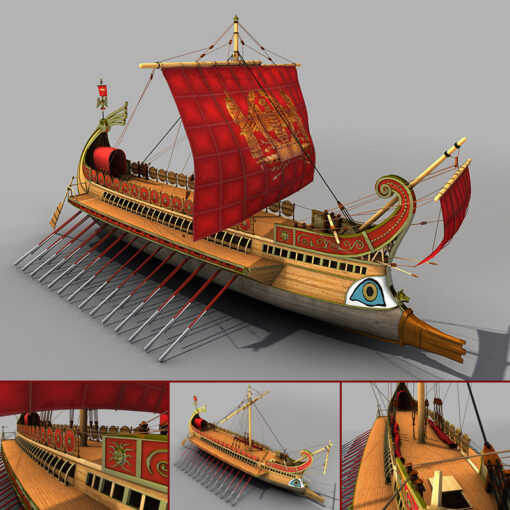 Römische Galeere 3D Model