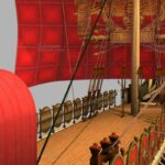 Römische Galeere 3D Model