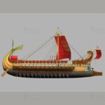 Römische Galeere 3D Model