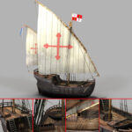 Niña - Kolumbus Schiff - Columbus Ship - 3D Model