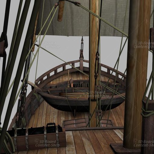 Niña - Kolumbus Schiff - Columbus Ship - 3D Model