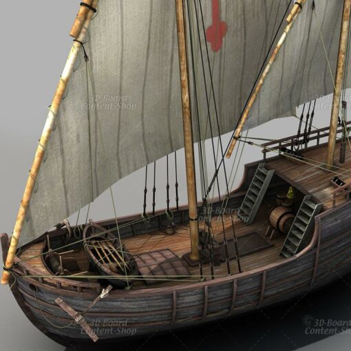 Niña - Kolumbus Schiff - Columbus Ship - 3D Model