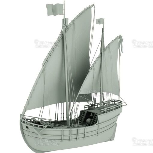 Niña - Kolumbus Schiff - Columbus Ship - 3D Model