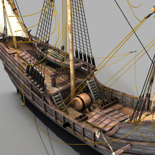 Pinta - Kolumbus Schiff - Columbus Ship - 3D Model