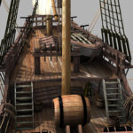 Pinta - Kolumbus Schiff - Columbus Ship - 3D Model