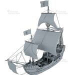 Santa Maria - Kolumbus Flaggschiff - Columbus Flag Ship - 3D Model