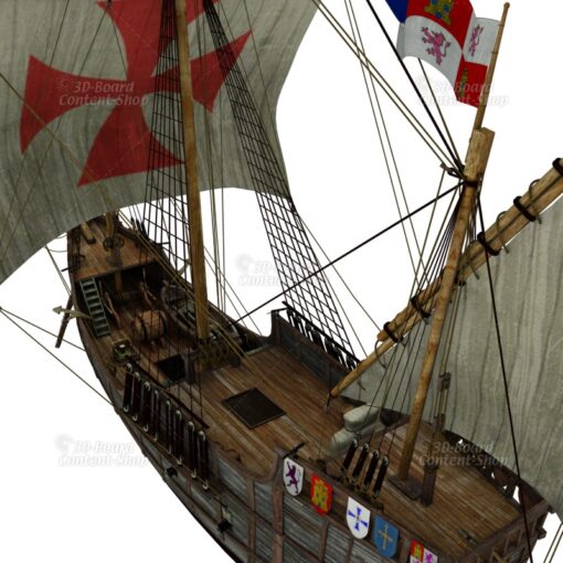 Santa Maria - Kolumbus Flaggschiff - Columbus Flag Ship - 3D Model