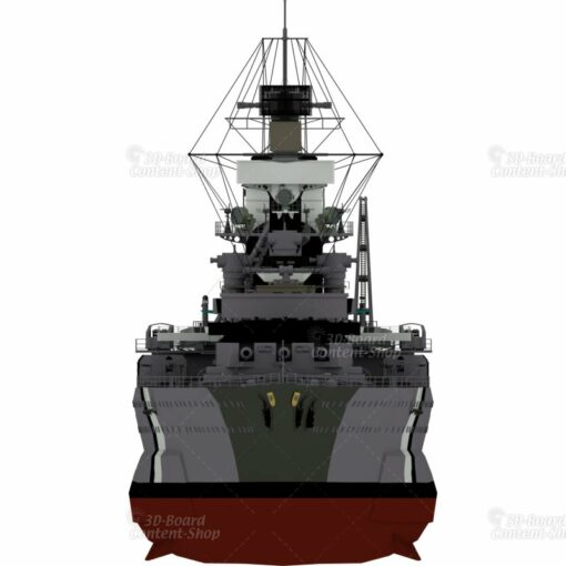 Panzerschiff Deutschland Schwerer Kreuzer Lützow 3D Model