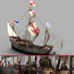 Santa Maria - Kolumbus Flaggschiff - Columbus Flag Ship - 3D Model