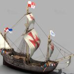 Santa Maria - Kolumbus Flaggschiff - Columbus Flag Ship - 3D Model