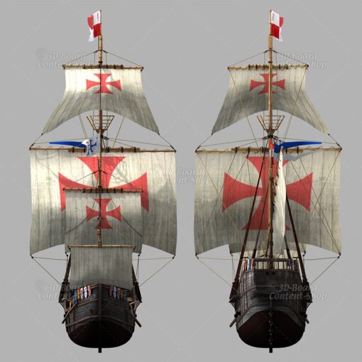 Santa Maria - Kolumbus Flaggschiff - Columbus Flag Ship - 3D Model