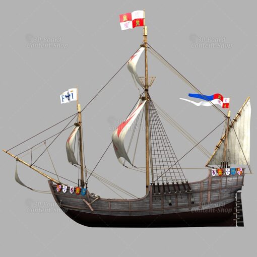 Santa Maria - Kolumbus Flaggschiff - Columbus Flag Ship - 3D Model