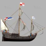 Santa Maria - Kolumbus Flaggschiff - Columbus Flag Ship - 3D Model
