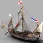 Santa Maria - Kolumbus Flaggschiff - Columbus Flag Ship - 3D Model