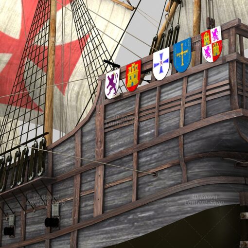 Santa Maria - Kolumbus Flaggschiff - Columbus Flag Ship - 3D Model